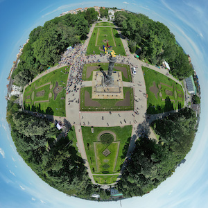 Flight over Poltava
