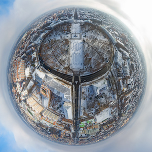 Over Poltava from the sky